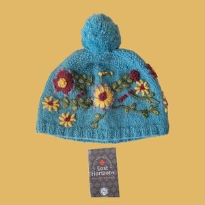 Lost Horizons Sundance Catalog Wool Embroidered Olivia Hat - NWT